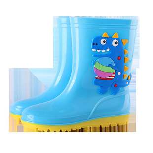 儿童雨鞋女款男孩冬季加绒宝宝水鞋学生防滑雨靴男童女童小童胶鞋