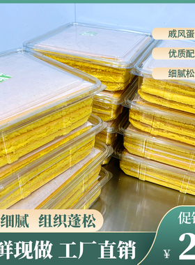 方形18*18cm蛋糕胚生日蛋糕底胚提拉米苏胚子甜品摆摊底胚可定制