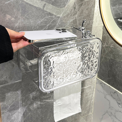 新疆包邮卫生间厕纸盒壁挂式卫生纸卷纸置物架免打孔厕所纸巾放置