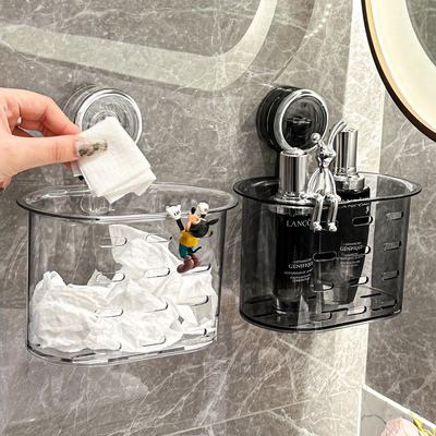 新疆包邮吸盘废弃回收洗脸巾收纳盒壁挂厕所卫生间浴室二次擦脸巾