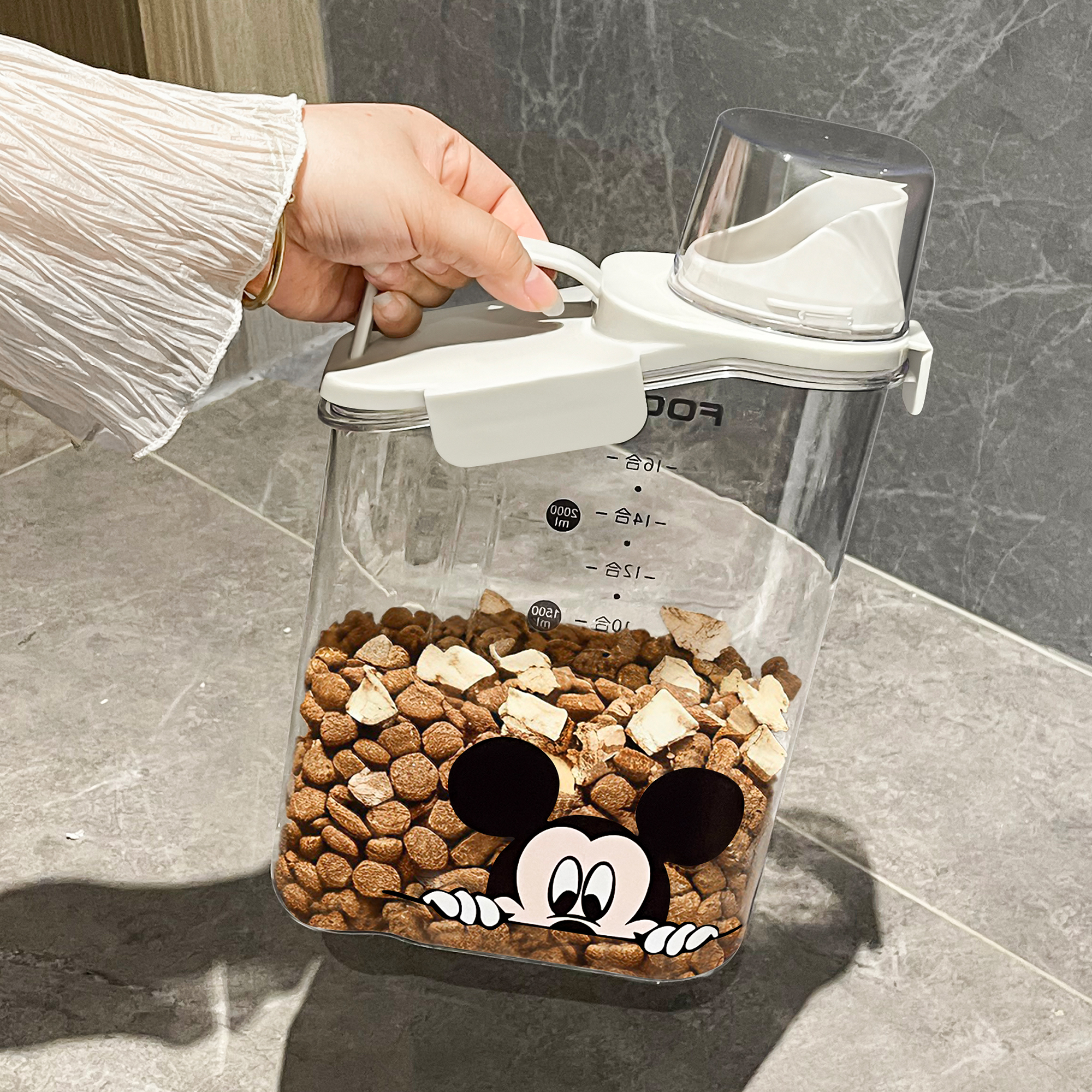 杜琥猫粮储存桶狗粮密封