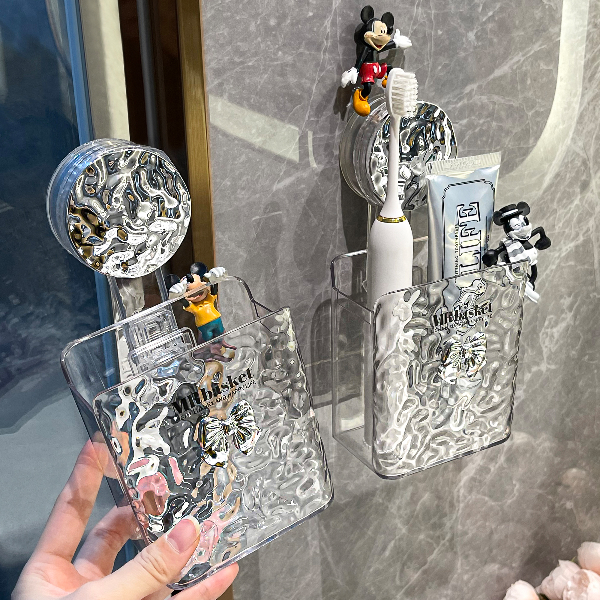 杜琥吸盘置物架免打孔牙刷架