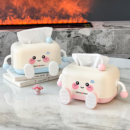 可爱桌面纸巾盒家用客厅茶几餐桌餐巾抽纸盒大容量2025新款 高颜值