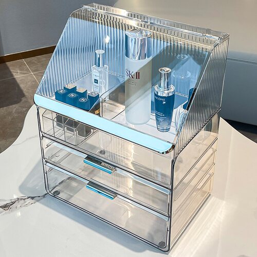 杜琥轻奢风防尘化妆品收纳盒