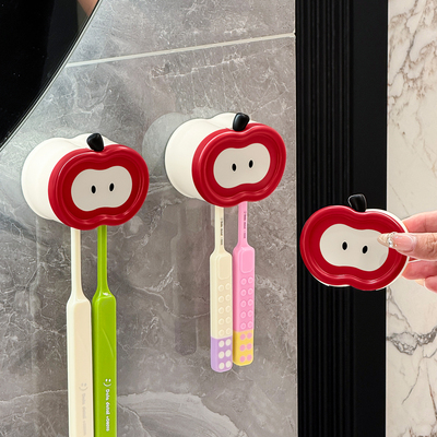 杜琥壁挂式免打孔牙刷置物架