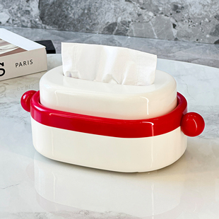 高档纸巾盒家用客厅高端轻奢免打孔抽纸盒高级感餐厅餐巾纸盒子