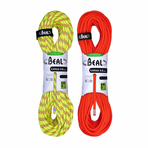 Beal Karma 9.8mm单绳动力绳户外登山安全绳逃生绳保护绳稳定耐磨