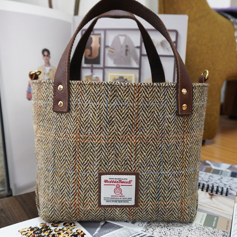 Harris轻奢小众设计高级感托特包女通勤上班腋下手提包包硬挺立体