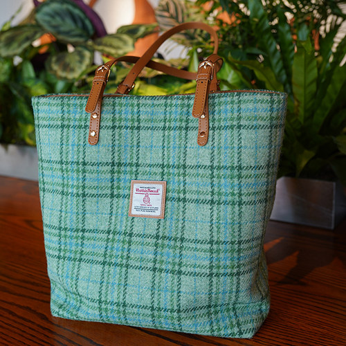 Harris tweed哈里斯粗花呢英伦复古格子秋冬大容量托特包女单肩包