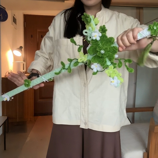 海棠花剑扭扭棒手工DIY材料包夏日旅行氛围感拍照出片神器送女友