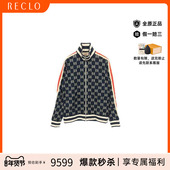中古Gucci古驰男A级95新Jacket夹克外套帆布外套蓝色