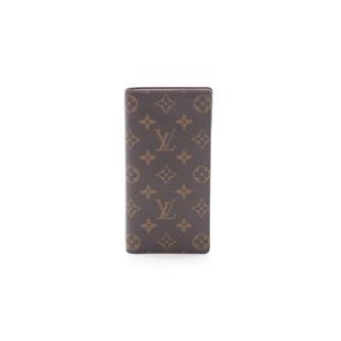 Brother涂层 中古LV路易威登男A级95新Portofeuil 防水帆布长钱包