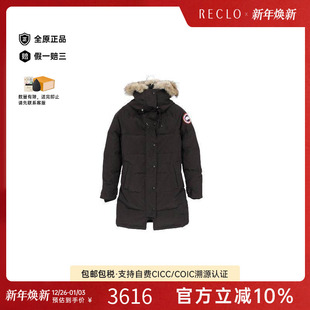 中古Canada Goose加拿大鹅女A级95新Jacket夹克外套尼龙外套黑色