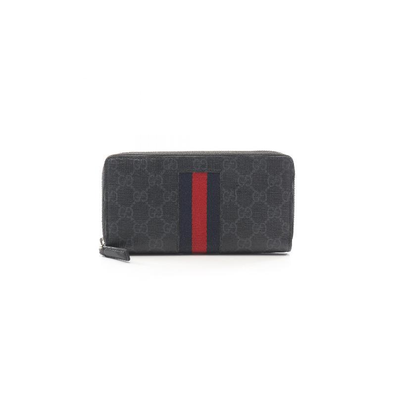 中古Gucci古驰长钱包メンズ帆布