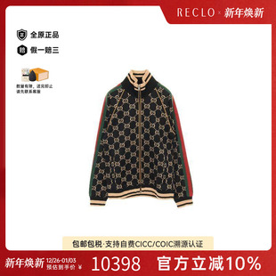 中古Gucci古驰男A级95新Jacket夹克外套尼龙外套黑色