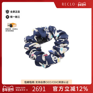 中古Chanel香奈儿女A级95新scrunchie发箍丝绸其他蓝色