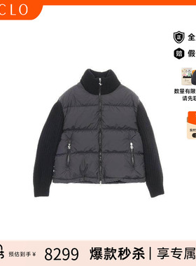中古Moncler盟可睐女A级95新Down jacket羽绒夹克尼龙外套黑色