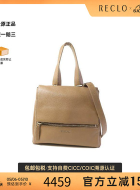 中古Givenchy纪梵希女包B级9新Shoulder bag肩包牛皮斜挎包灰色
