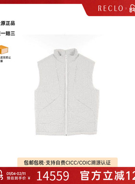 中古LV路易威登男S级99新down vest羽绒背心棉外套白色百搭RECLO