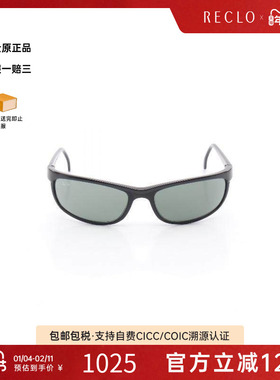 中古Rayban雷朋男B级9新sunglasses墨镜塑料其他黑色高级RECLO