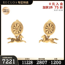 马 85新双C标志 耳环Swing733595RECLO中古 CHANEL香奈儿