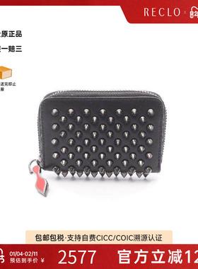 中古Christian Louboutin路铂廷女A级95新coin purse零钱包零钱包