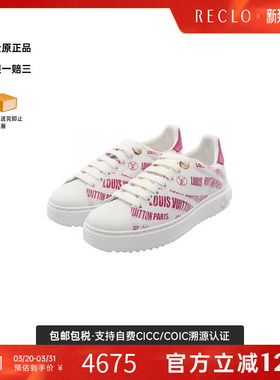 中古LV路易威登女S级99新sneakers运动鞋牛皮鞋白色复古经典RECLO
