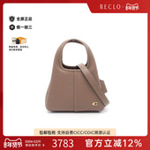 中古Coach蔻驰女包S级99新Handbag手包牛皮斜挎包灰色正品 休闲