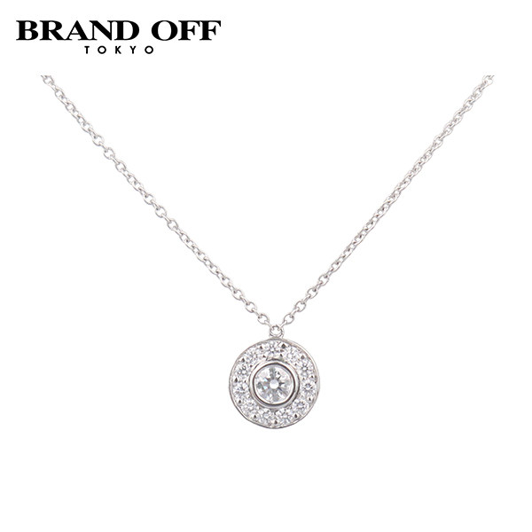 中古「95新」TIFFANY蒂芙尼CIRCLET钻石项链85mm铂金95041cm正品