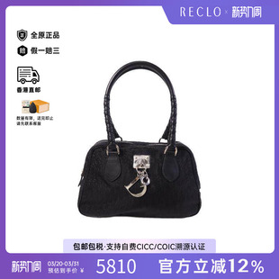 中古Dior迪奥女包B级9新Tote Bag托特包帆布托特包黑色