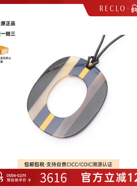 中古Hermes爱马仕女A级95新necklace项链牛皮项链黑色正品休闲