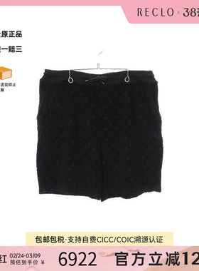 中古LV路易威登男B级9新Pants裤子棉裤子黑色