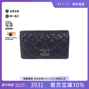 Wallet双折长钱包长钱包 Long 中古Chanel香奈儿女B级9新Bi fold