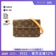 中古LV路易威登女包A级95新waist bag涂层 防水帆布腰包棕色HK