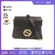 中古Gucci古驰女包A级95新InterlockInterlock牛皮斜挎包黑色