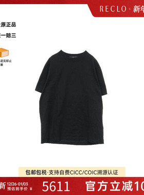 中古LV路易威登男B级9新cut sew针织布棉上衣黑色