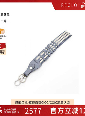 中古Fendi芬迪女A级95新strap带子牛皮其他蓝色百搭高级感RECLO