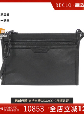 中古LV路易威登女包A级95新Flat Messenger Bag斜挎包RECLO正品
