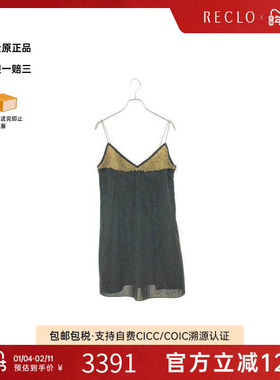 中古LV路易威登女S级99新one piece连衣裙羊毛上衣黑色高级正品