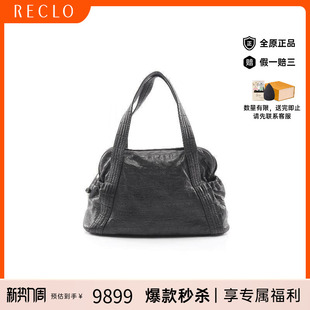 中古Chanel香奈儿女包B级9新Boston bag波士顿包牛皮手提包黑色