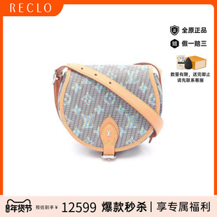 中古LV路易威登女包A级95新Shoulder bag肩包帆布斜挎包黑色时尚