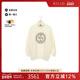 中古Gucci古驰女B级9新sweat运动衫 棉上衣白色reclo正品
