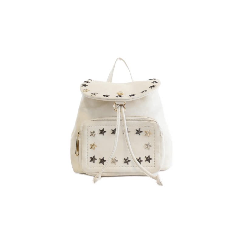 中古Jimmy Choo周仰杰女包B级9新Backpack星星铆钉皮革双肩包正品