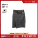 中古Hermes爱马仕女A级95新skirt裙子牛皮裙子黑色时尚 正品 RECLO
