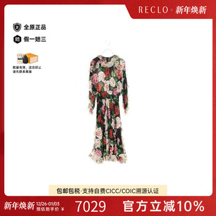 piece连衣裙丝绸上衣 Gabbana杜嘉班纳女A级95新one 中古Dolce