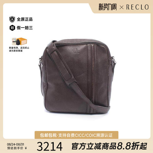 中古Gucci古驰斜挎包メンズ牛皮