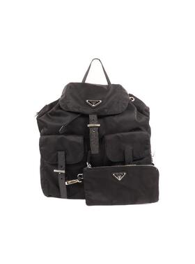 中古Prada普拉达男包A级95新rucksack背包/旅行背包双肩包双肩包
