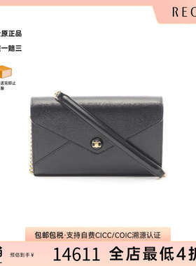 中古Celine赛琳女包S级99新Shoulder bag肩包牛皮斜挎包黑色