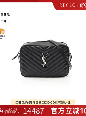 中古YSL圣罗兰女包S级99新camera bag相机包牛皮斜挎包黑色RECLO