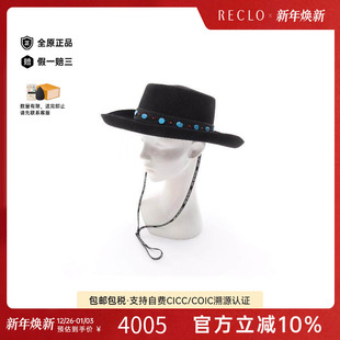 中古Dior迪奥女S级99新hat帽子帆布帽子黑色
